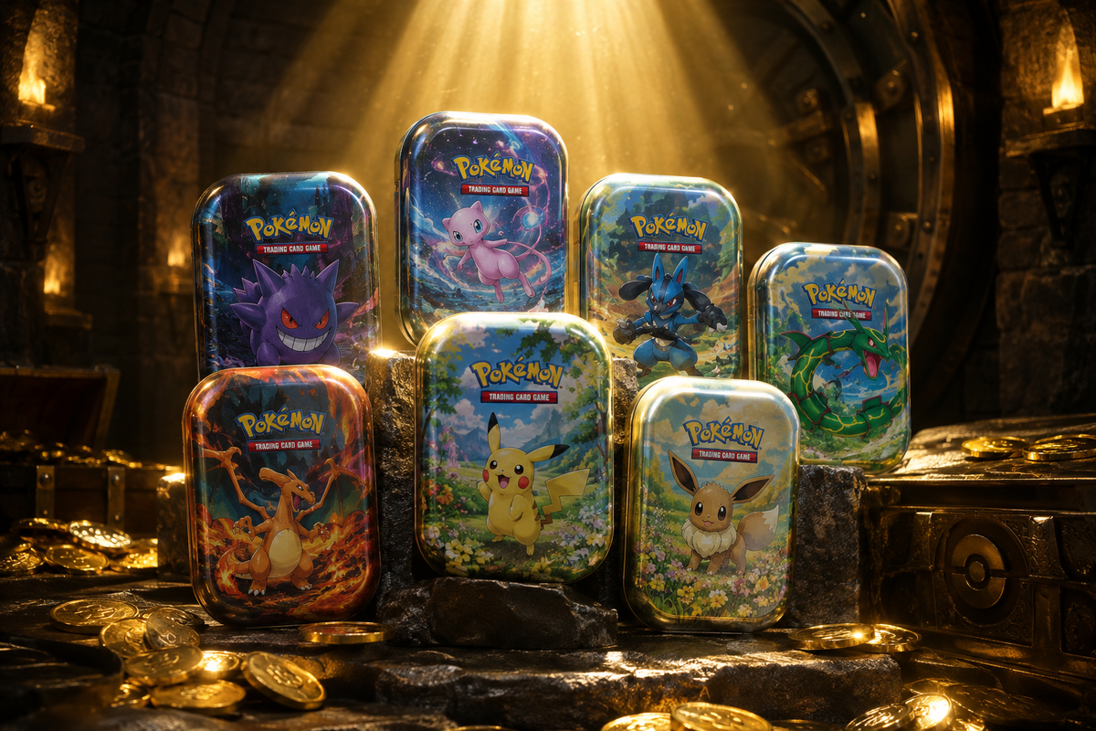 Pokémon Mini Tins in Dark Vault