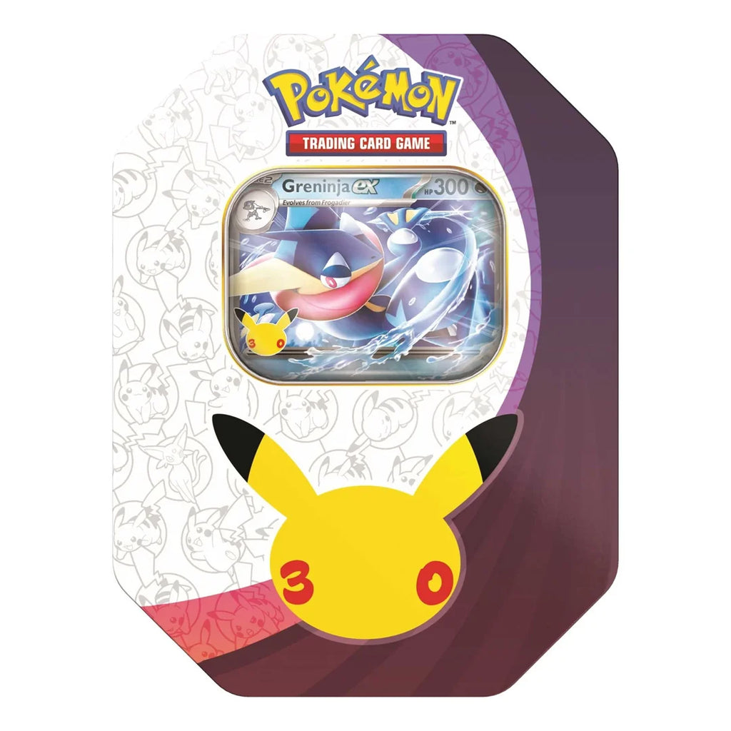 Pokémon 30th Anniversary Bundel – ETB + Greninja ex Tin