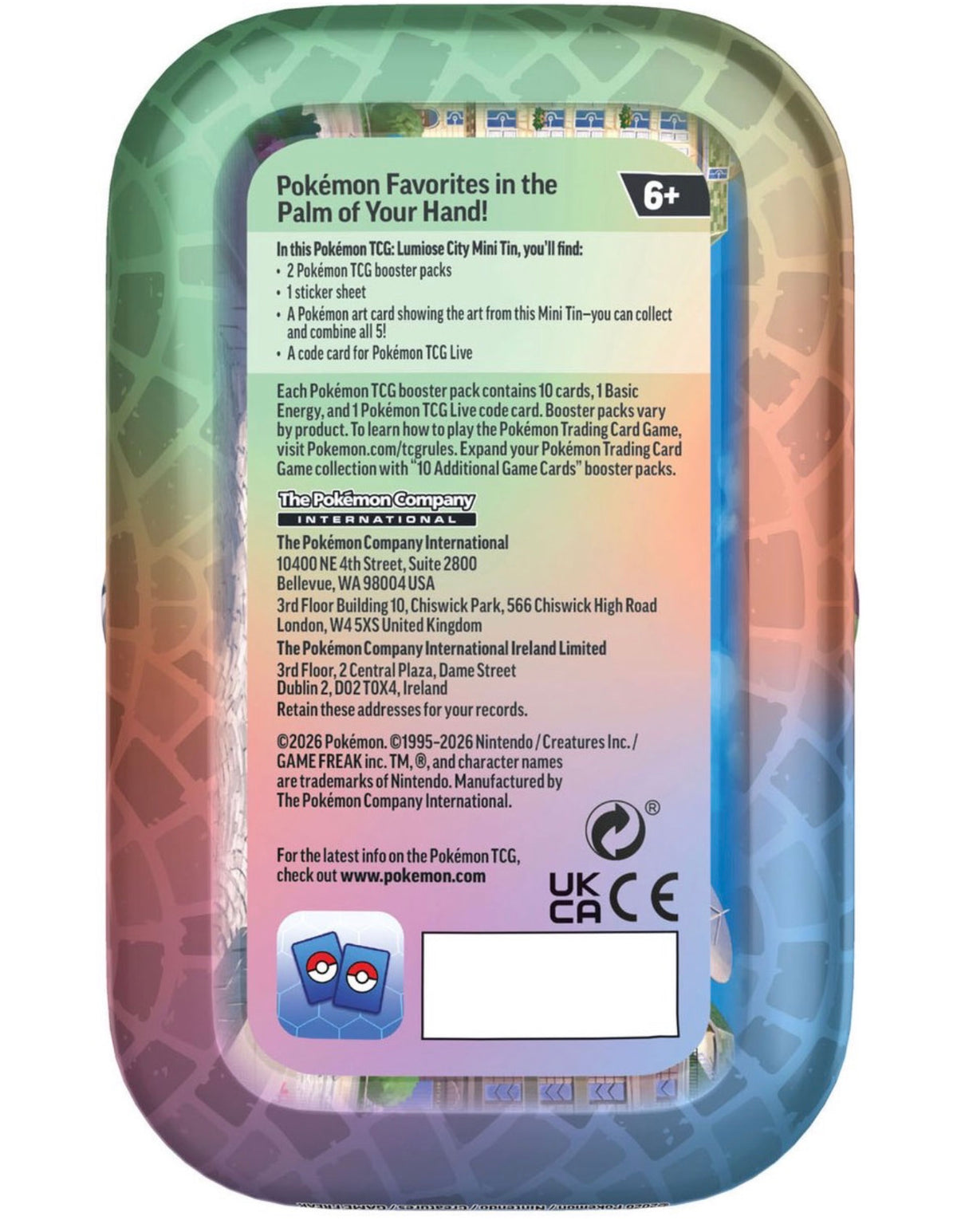 Lumiose City Mini Tin